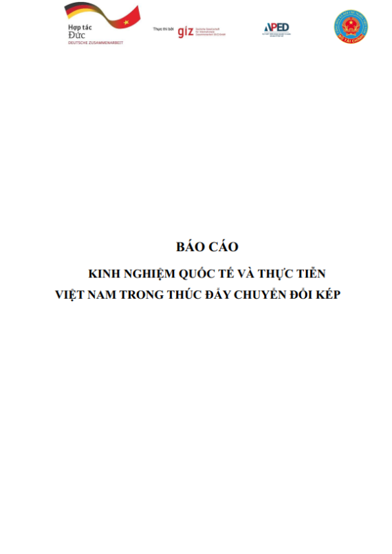 Báo cáo kinh nghiệm quốc tế và thực tiễn Việt Nam trong thúc đẩy chuyển đổi kép